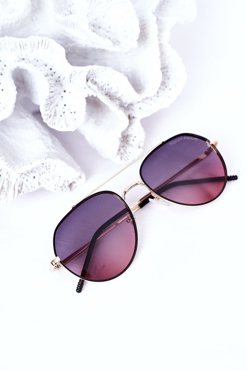 Polarized Sunglasses Aviator Black-Pink Ombre
