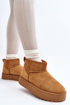 Low Women's Snow Boots on Platform Camel Kallins