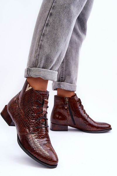 Women's Leather Boots Maciejka 5743C-02 Brown