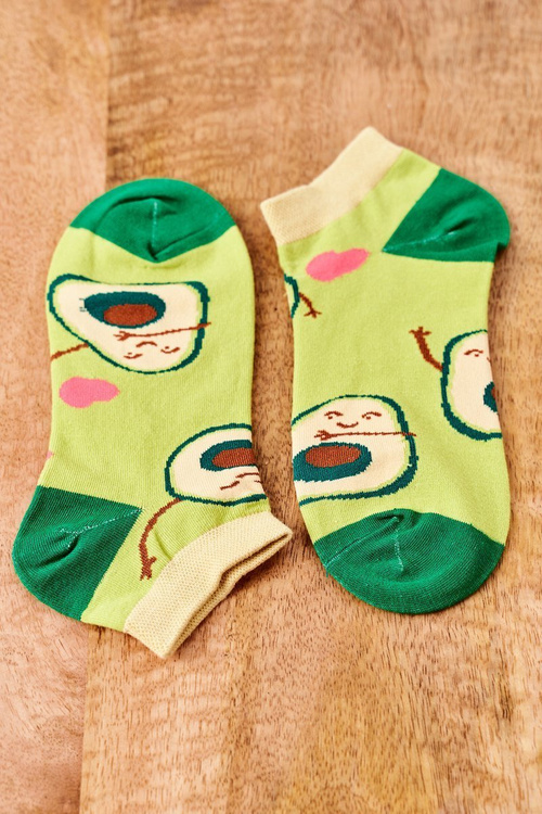 Skarpetki Stopki Nie Do Pary Z Awokado Zielone