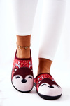 Warming slippers Reindeer Red Taffy
