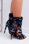Women's Heeled Boots Elegant with Iridescent Sequins Harley