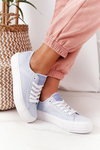 Damskie Tenisówki Na Platformie Lee Cooper LCW-21-31-0123L Niebieskie