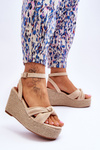 Women's Wedge Sandals Beige Kendall