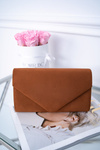 Women's Suede Handbag Camel Clutch Bag