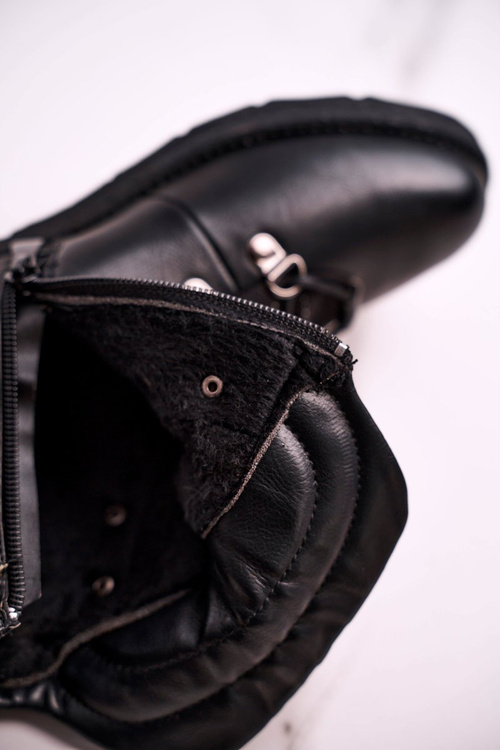 Women's Warm Boots With Cubic Zirconia Black Gisele