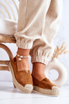 Slip-on Suede Espadrilles Camel Lesley