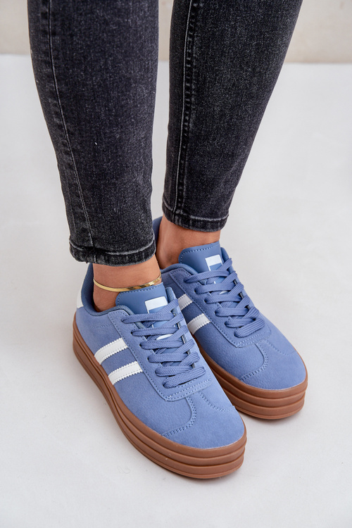 Women's Sneakers On Platform Blue Egelia