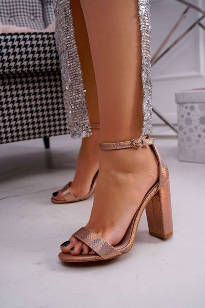 Women's Stiletto Sandals Iridescent Petrol Champagne Bipper