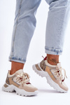 Sport Shoes with Massive Sole Beige Corena