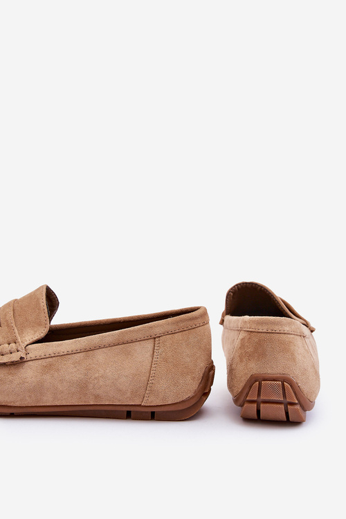 Men's Suede Moccasins Beige Wesley