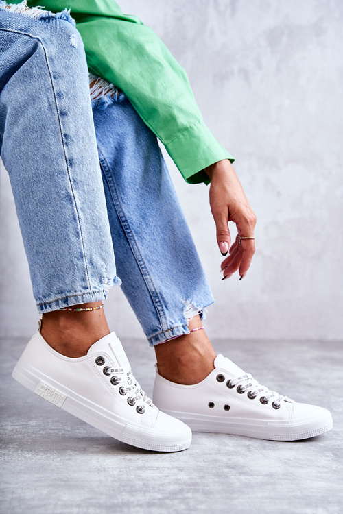 Women's leather Sneakers Big Star KK274105 White