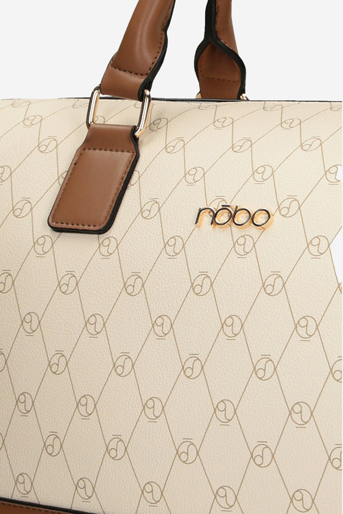 Large Travel Bag NOBO P1250-CM00 Beige And Brown