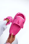 Women's Lightweight Foam Flip Flops with Shark Motif Fuchsia Kasila