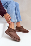 Low Snow Boots Made Of Eco Suede Brown Nelsanna