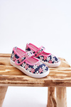 Children's ballerinas in flowers navy blue-pink Noah