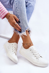 Women's Big Star Embroidered Sneakers LL274223 White