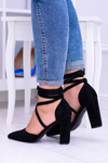 Black Tiered Demmi Stiletto pumps