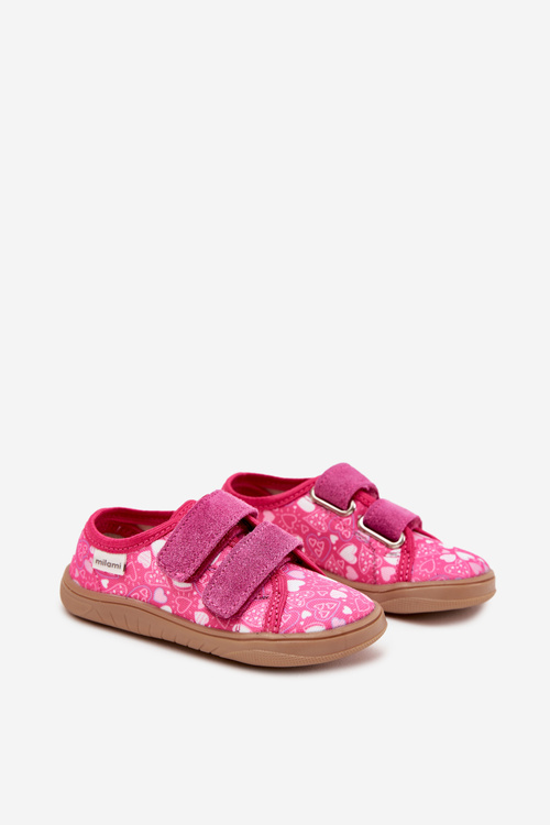Barefoot Slippers Girls Hearts Milami Fuchsia Saphira