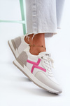 Damskie Sneakersy Na Platformie Białe INBLU IN000362