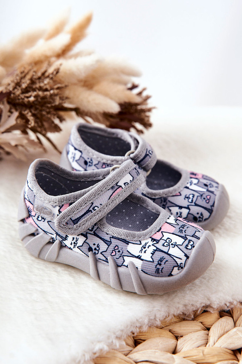 Flip-flops Ballerinas Befado Cats 109P241 Grey