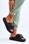 Women's Lightweight Foam Platform Slippers Black Milton