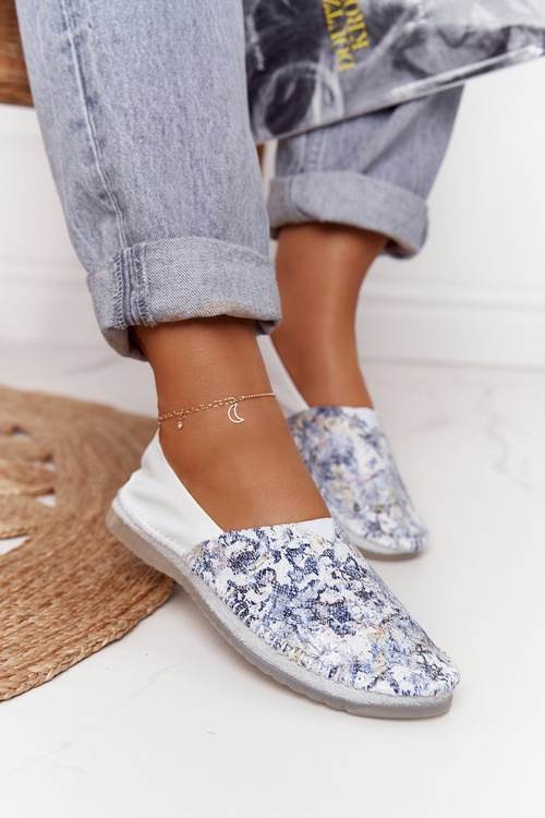 Women's Leather Ballerinas Maciejka White 01930-85