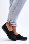 Women's Slip-On Sneakers Black Lento