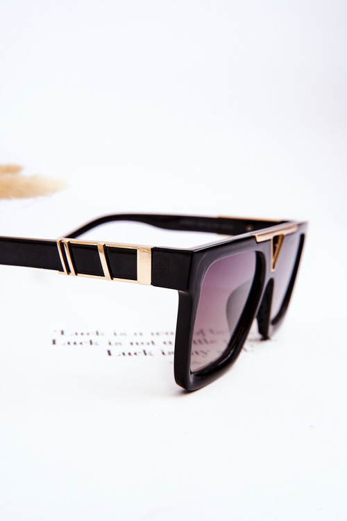 Women's Sunglasses V130037 Black and Gold