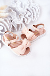 Children's Sandals With Bow Pink Abbie