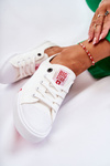 Women's Big Star Sneakers FF274087 White and Red