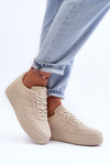Women's Platform Sports Shoes Beige Pudina