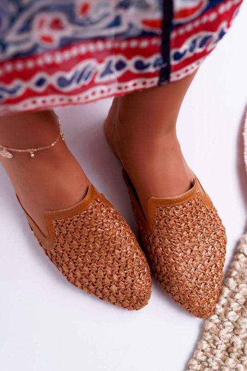 Women's Elegant Brown Flip Flops Vices 3301