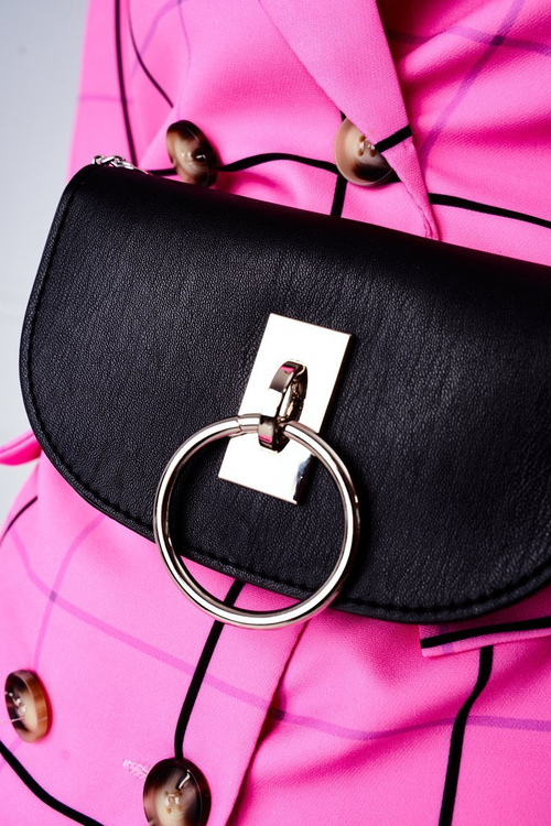 Small Purse Kidney Bag 2in1 Bruno Rossi Black