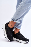 Women's Sport Sneakers On Platform Black-White Lomare