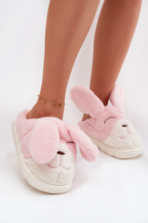 Furry Women's Slippers Bunny Pink Faylen