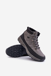 Ocieplane Męskie Buty Trekkingowe Szare Lee Cooper LCJ-24-03-3033M