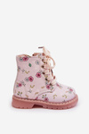 Kids' Insulated Zip-up Boots Pink Dolida