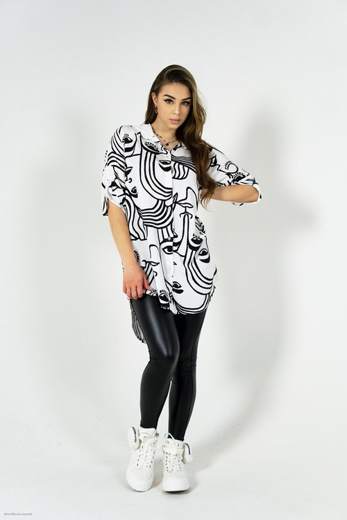 Damskie Tenisówki Na Platformie Z Nerką Białe Popcorn