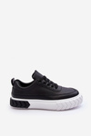 Classic Sport Shoes On Platform Black-White Nannzie