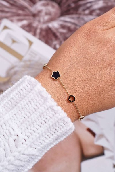 Women's Celebrity Bracelet Gold Clover