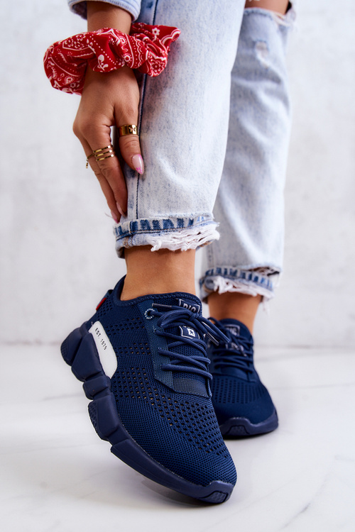Women's sports shoes Memory Foam Big Star JJ274274 Navy blue
