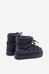 Children's Insulated Snow Boots With Thick Fur Black Nastira