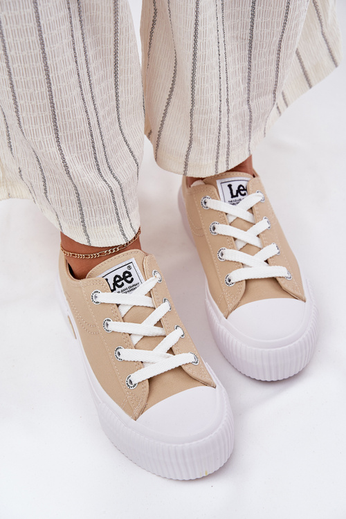 Women's Platform Sneakers Beige LEE ISLA C WOMEN LOW 50251001
