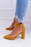 Women's Stiletto pumps Yellow Domine