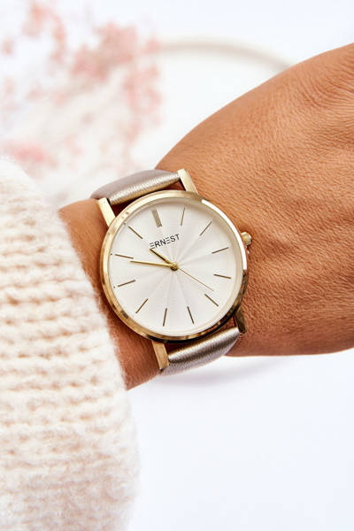 Women's Watch With Gold Case Ernest Golden Vega