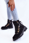 Women's Warm Boots Lace-up Black Jesse