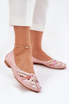 Ladies Leather Ballet Flats Maciejka 01358-51 Pink