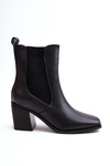 Women's High Heel Ankle Boots Black Creazza