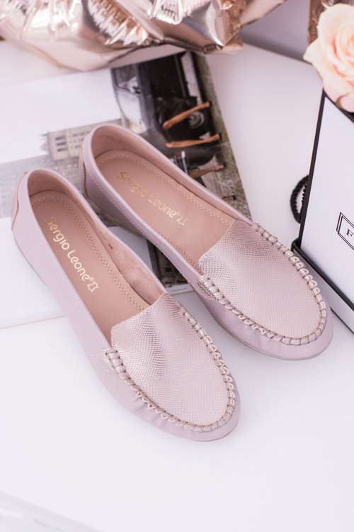 Sergio Leone Women's Pink Irmany Mokassins